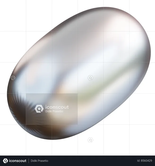 Oval  3D Icon