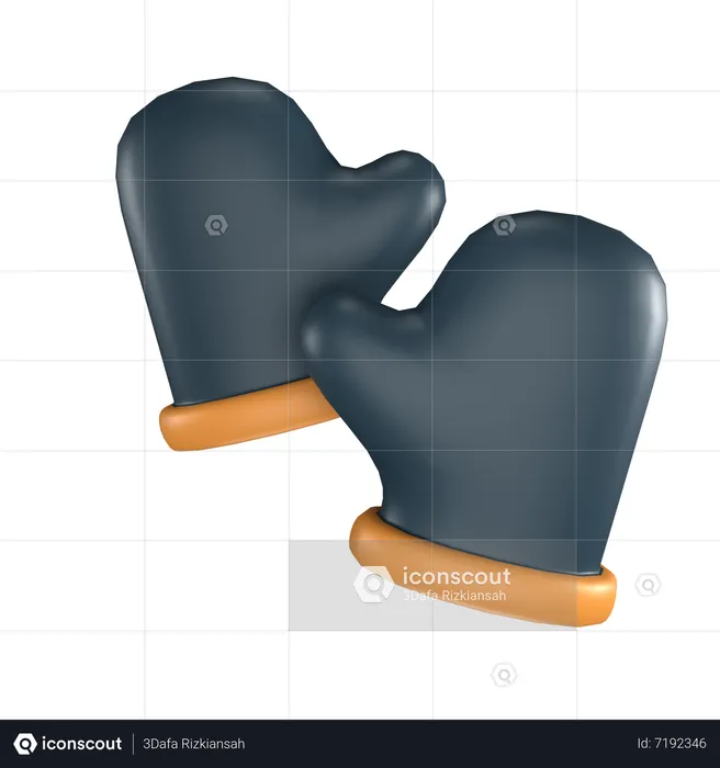 Oven Glove  3D Icon