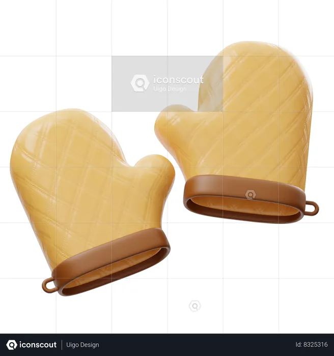 Oven Gloves  3D Icon