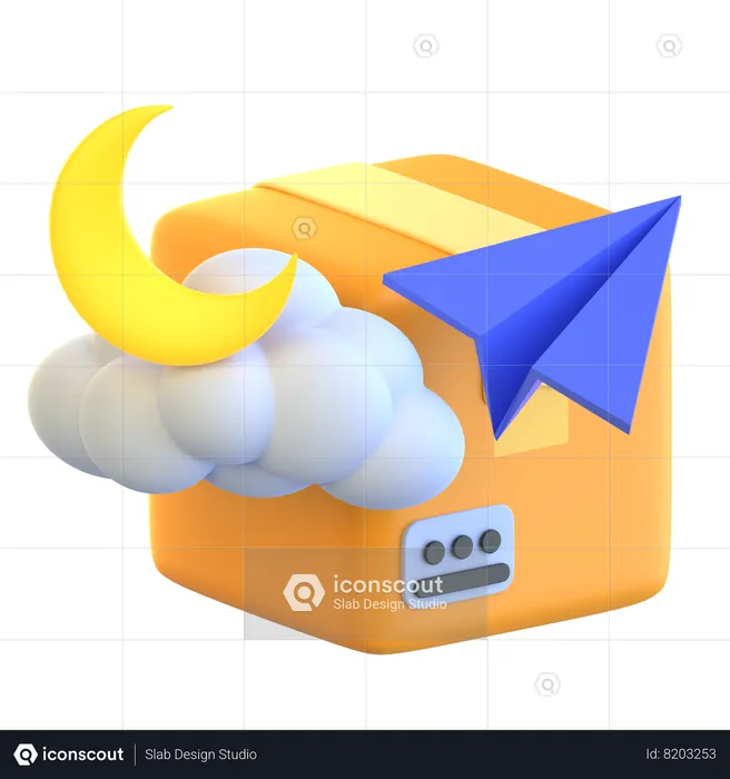 Overnight Delivery  3D Icon