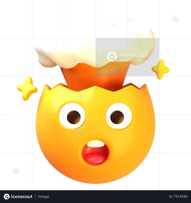 Overworked face Emoji 3D Icon