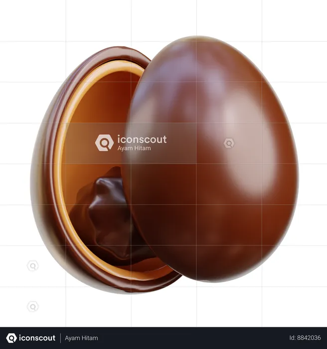 Ovos de chocolate  3D Icon