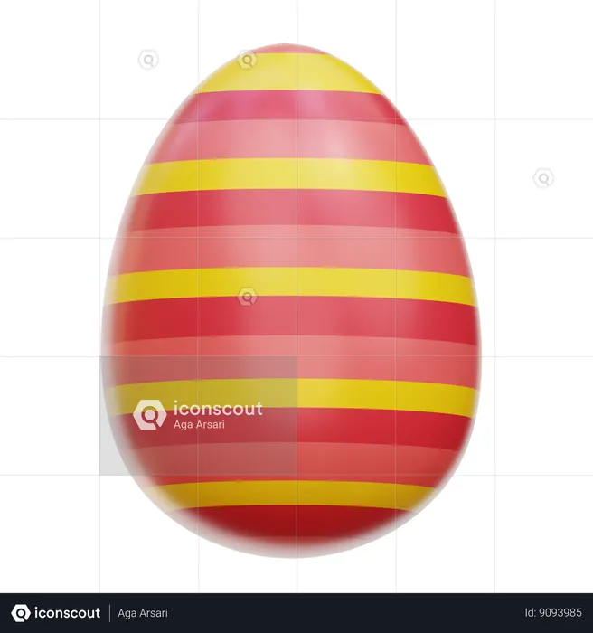 Ovos de pascoa  3D Icon