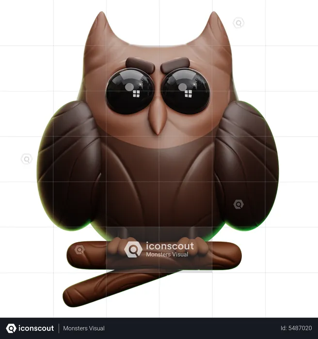 Owl  3D Icon