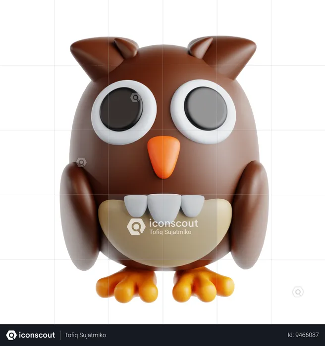 Owl  3D Icon