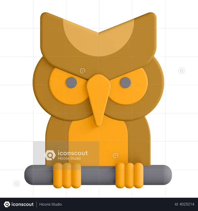 Owl  3D Illustration