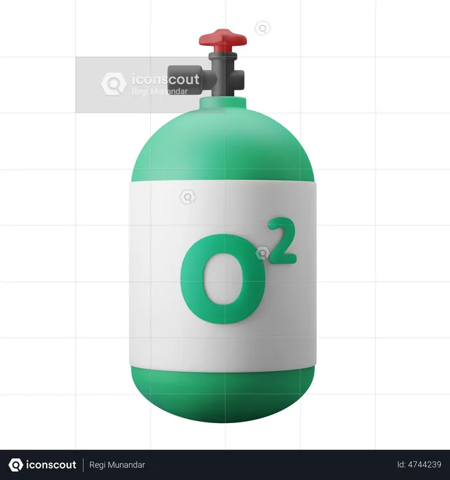 Oxygen  3D Illustration