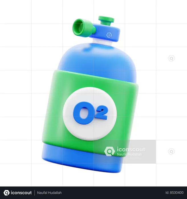 Oxygen Cylinder  3D Icon