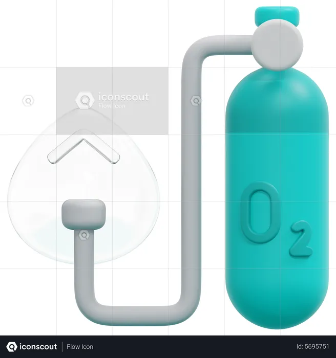 Oxygen Tank  3D Icon