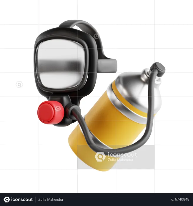 Oxygen Tank  3D Icon