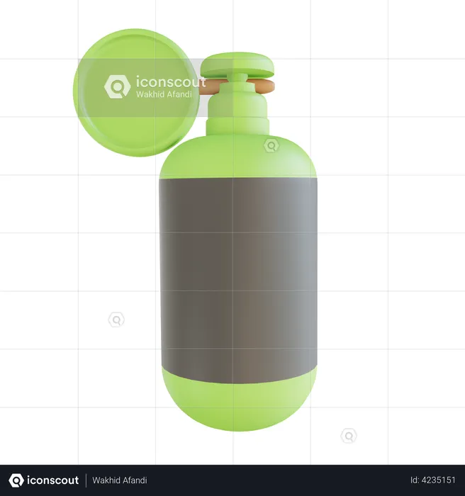 Oxygen Tank  3D Illustration
