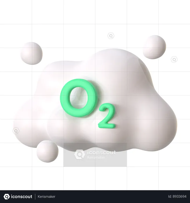 Oxygène  3D Icon