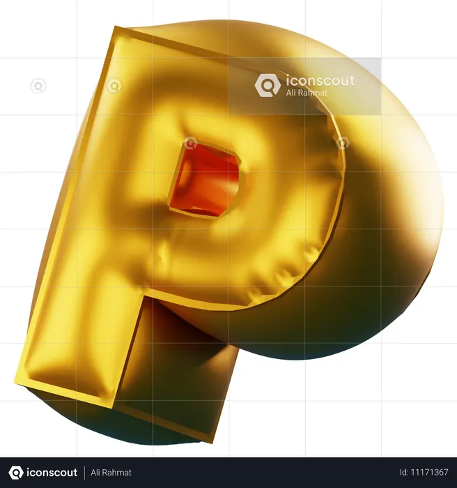 P  3D Icon
