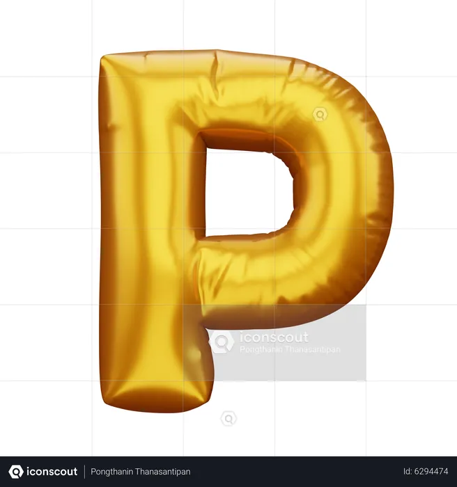 P  3D Icon