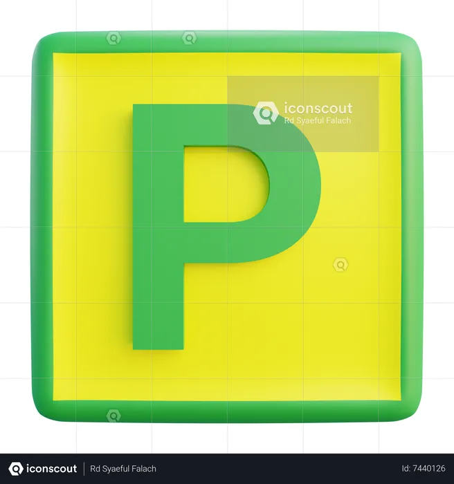 P Letter  3D Icon