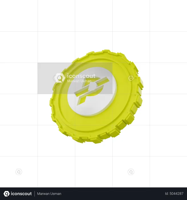 Pac Coin  3D Icon