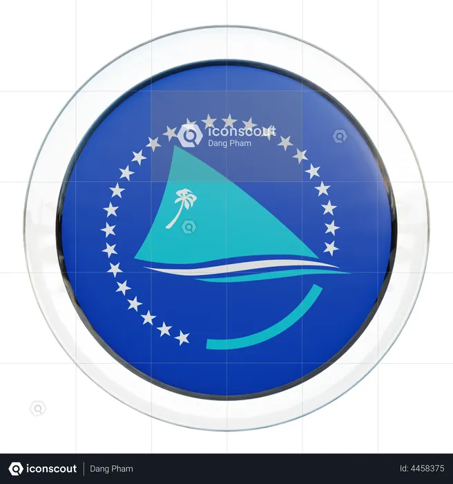 Pacific Community Flag Flag 3D Icon