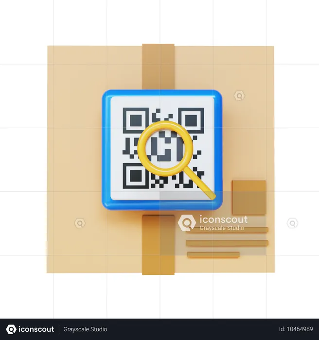 Package Barcode  3D Icon