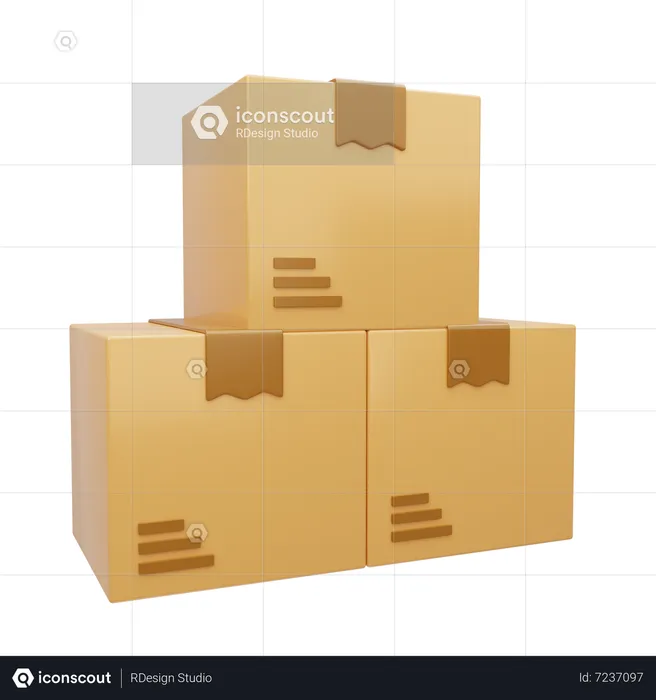 Package Box  3D Icon