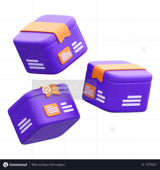 Package Box  3D Icon