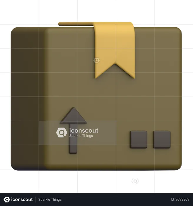 Package Box received  3D Icon