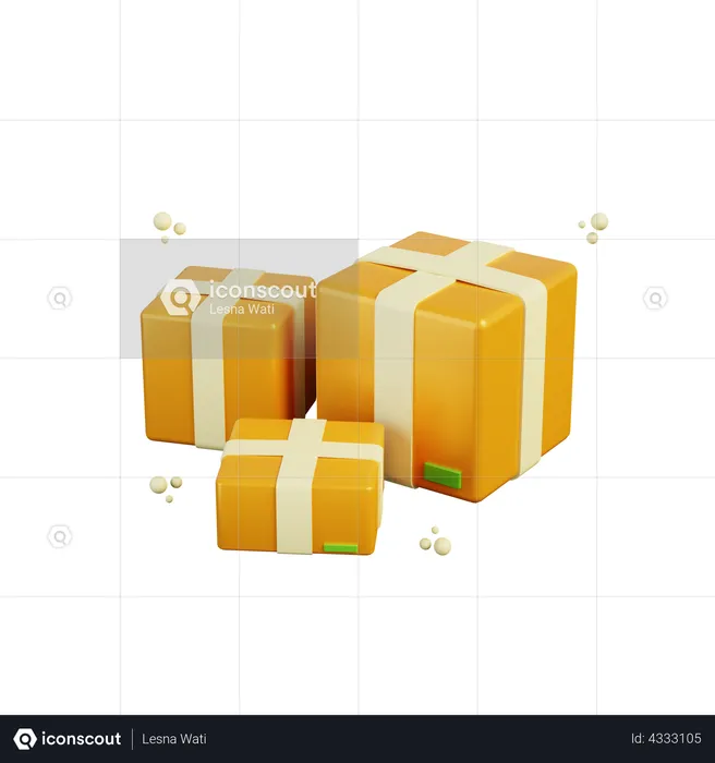 Package Boxes  3D Illustration