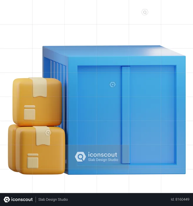 Package Container  3D Icon