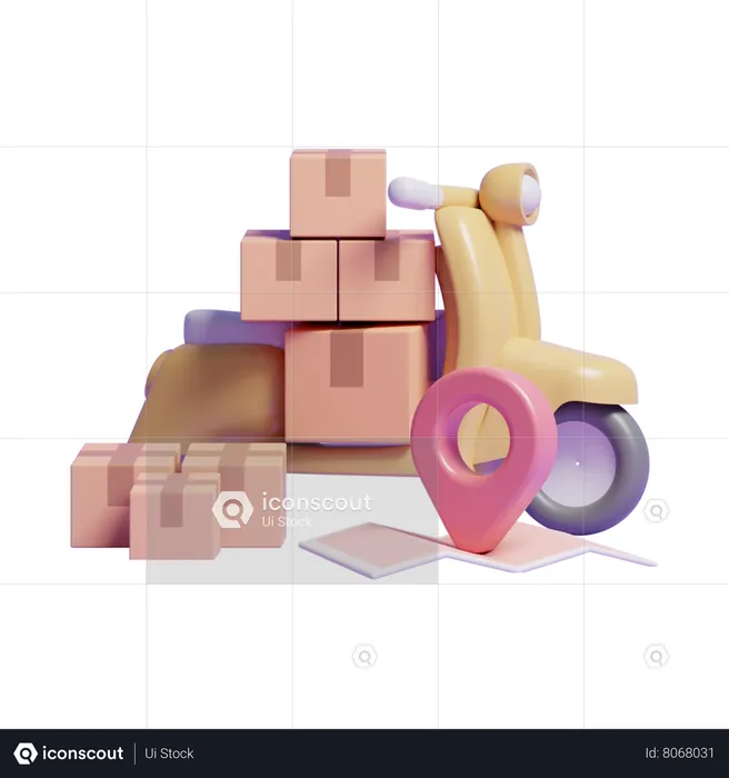 Package Delivery  3D Icon