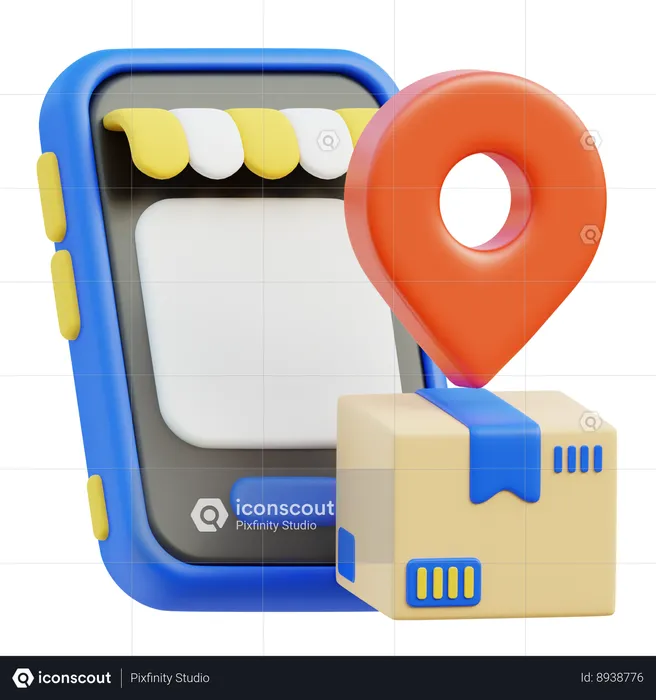 Package Delivery Service  3D Icon