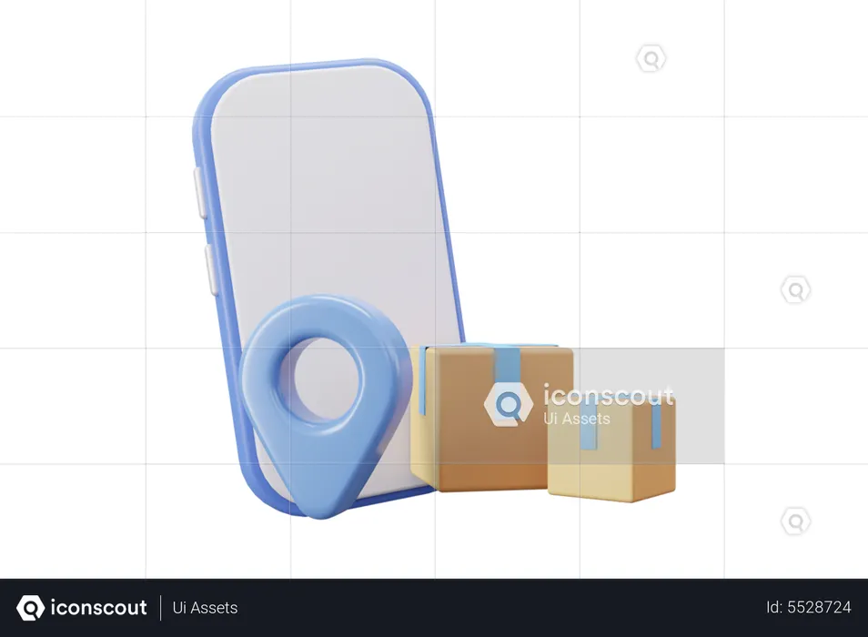 Package delivery tracking  3D Icon