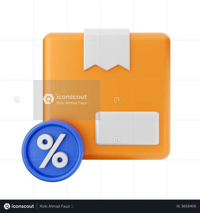 Package Discount  3D Icon