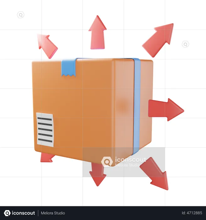 Package Distribution  3D Illustration