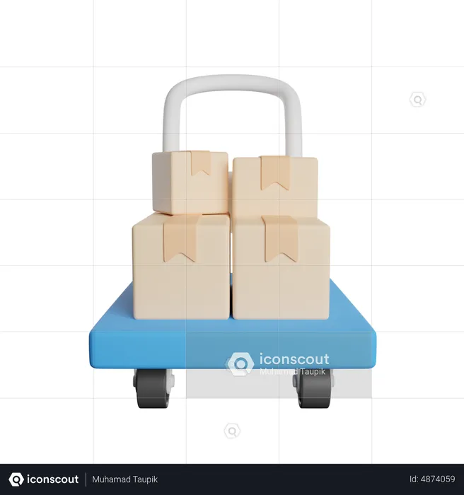 Package Dolley  3D Icon