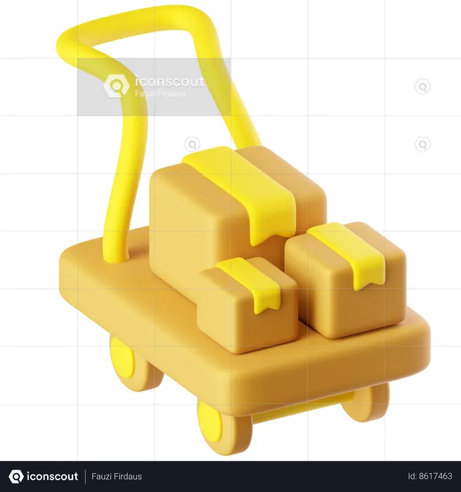 Package Dolly  3D Icon