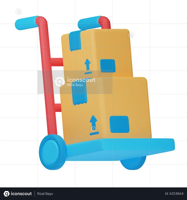 Package Dolly  3D Icon