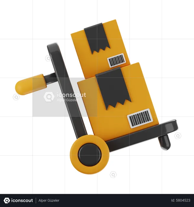 Package Dolly  3D Icon