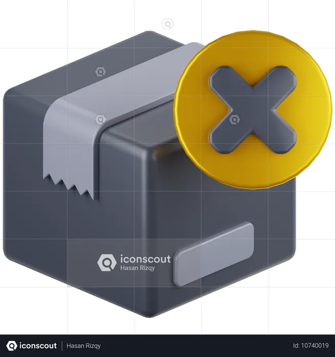 Package Failed  3D Icon