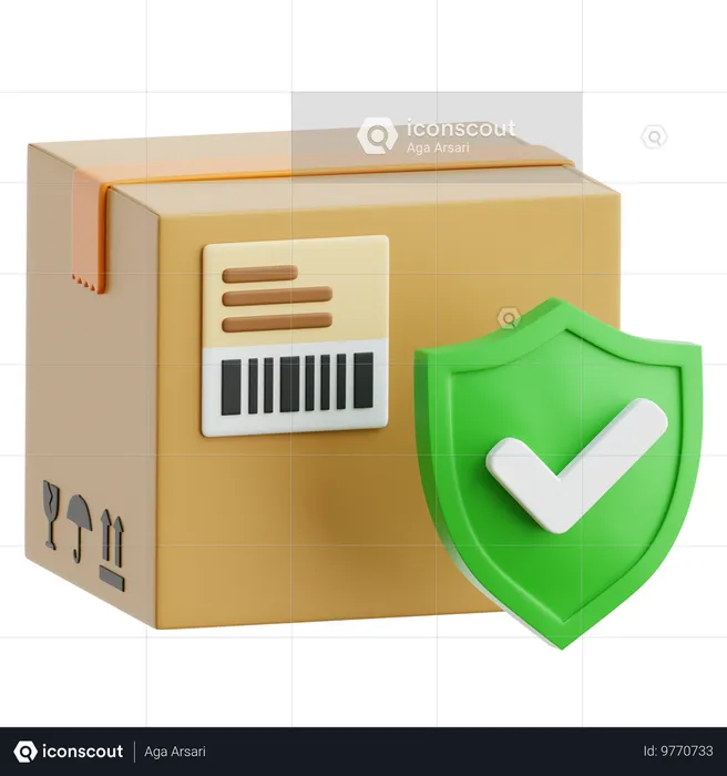 Package Insurance  3D Icon