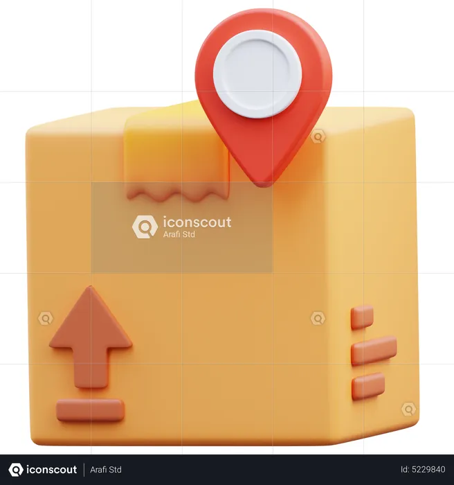 Package Location  3D Icon