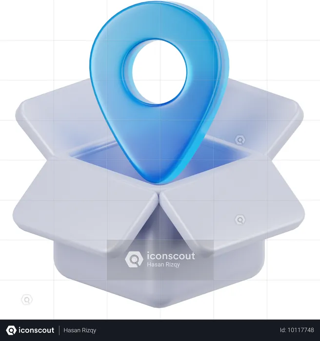 Package Location  3D Icon