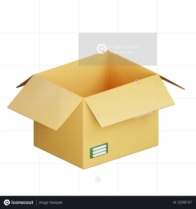 Package Open  3D Icon