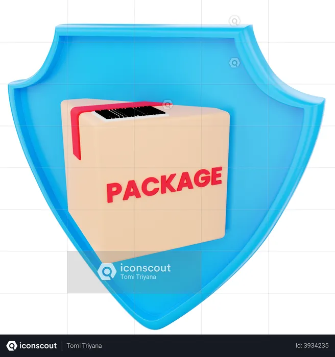 Package protection  3D Icon