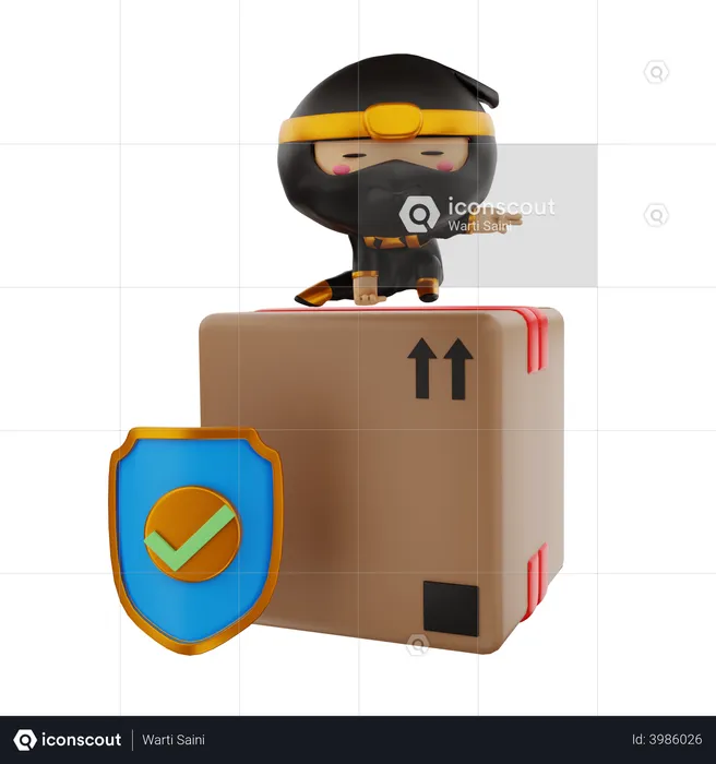 Package protection  3D Illustration