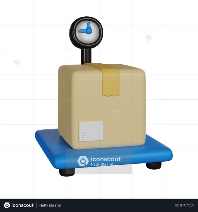 Package Scale  3D Icon