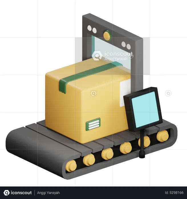 Package Scan  3D Icon