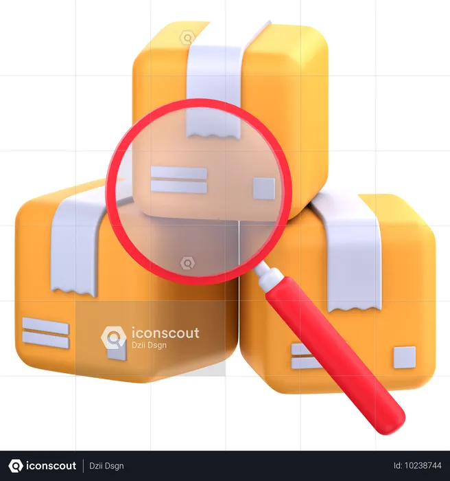 Package search  3D Icon