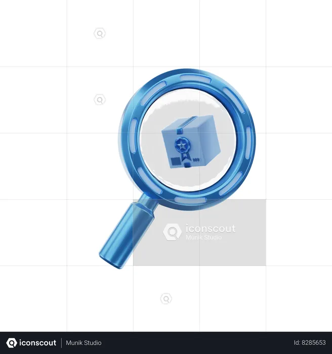 Package Search  3D Icon