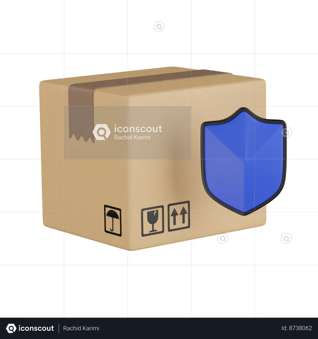 Package security  3D Icon