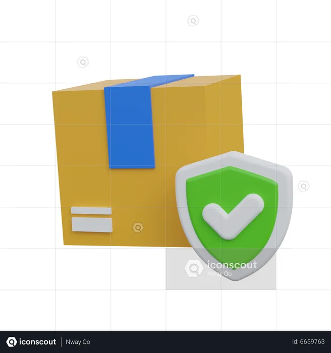 Package Security  3D Icon