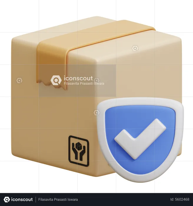 Package Security  3D Icon